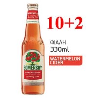 Somersby Καρπούζι Φιάλη 12/330(10+2) Stiker