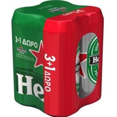 Heineken Κουτί 500ml (3+1) Stiker