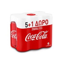 Coca Cola 24/330ml Κουτί (5+1) Stiker